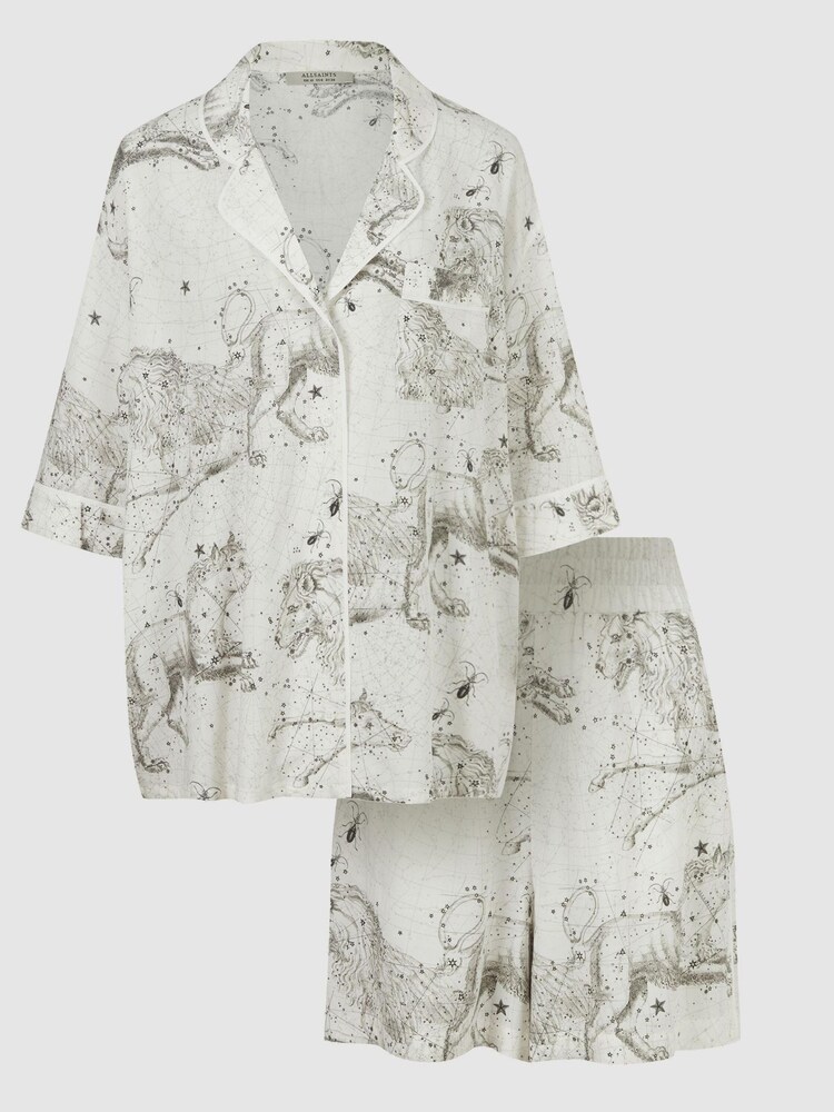 AllSaints White Esma Astraeus Pyjama Set - Image 6 of 6