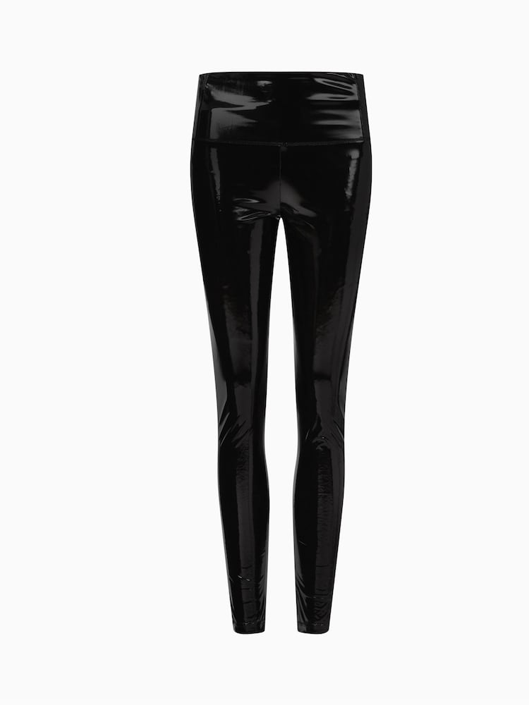 AllSaints Black Cora Shine Leggings - Image 5 of 5