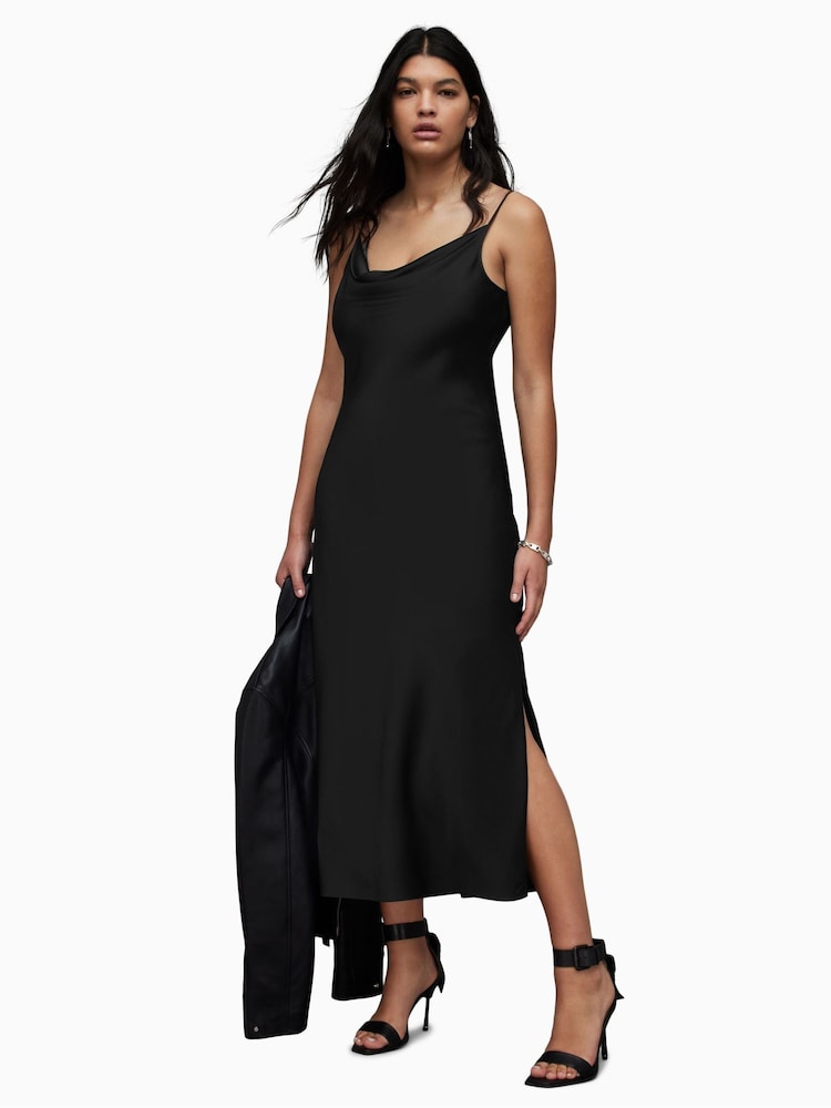 AllSaints Black Hadley Dress - Image 1 of 6