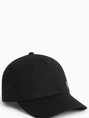 AllSaints Black Fen Baseball 100% Cotton Cap - Image 3 of 7