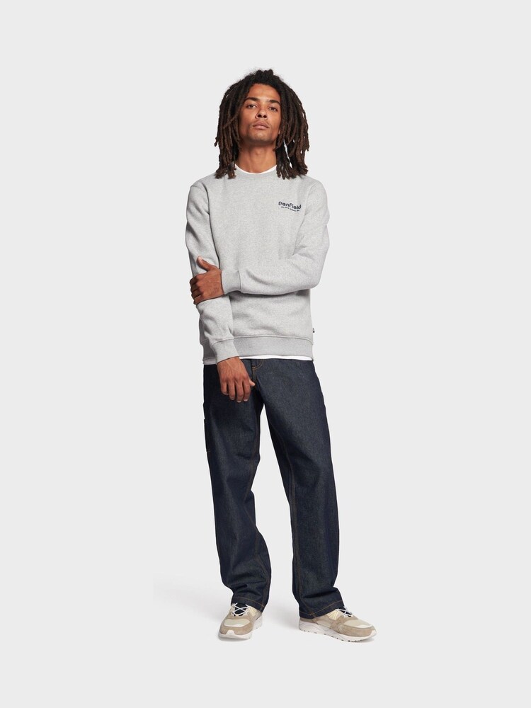 Penfield Grey Hudson Script Crew Neck Long Sleeved Sweater - Image 3 of 7