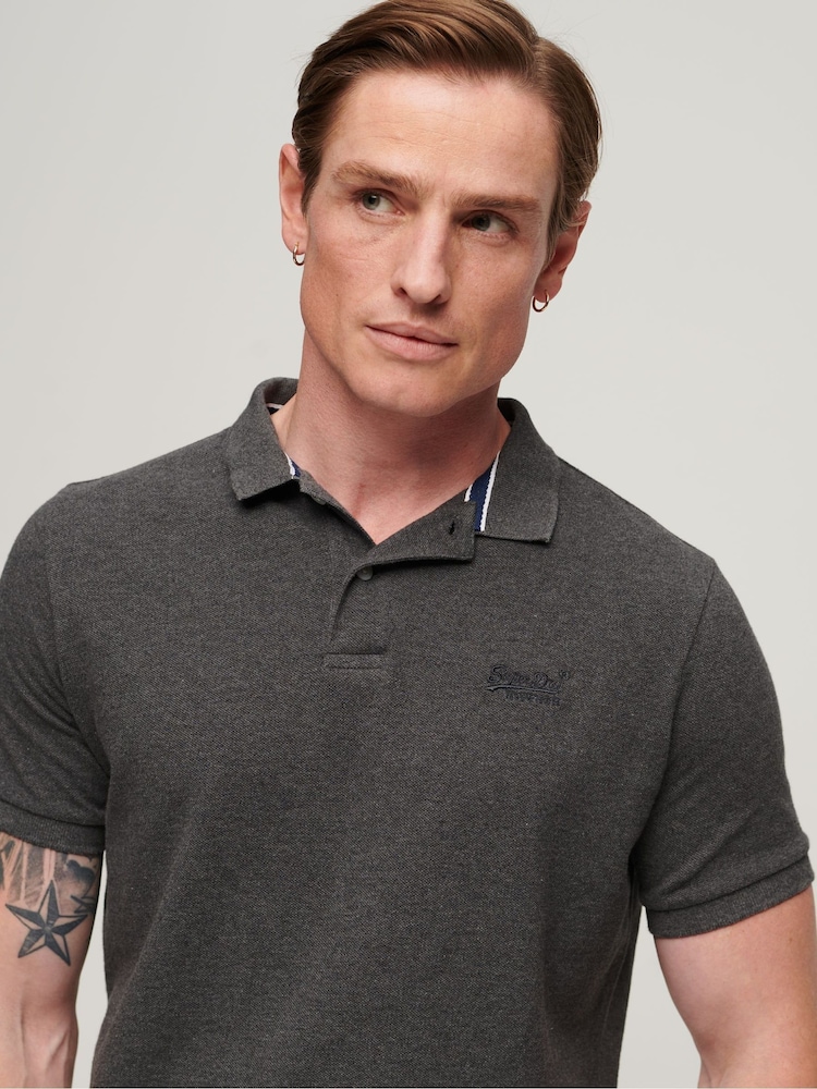 قميص بولو كلاسيكي من Superdry  - Image 3 of 6