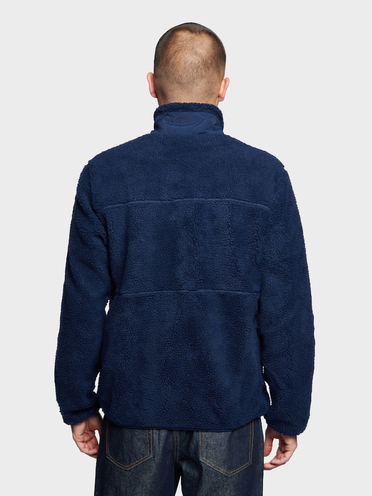 Penfield Blue Bear Outdoor Borg Zip Thru Coat Jacket - Image 2 of 8