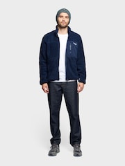 Penfield Blue Bear Outdoor Borg Zip Thru Coat Jacket - Image 3 of 8