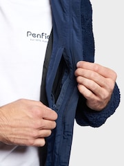 Penfield Blue Bear Outdoor Borg Zip Thru Coat Jacket - Image 5 of 8