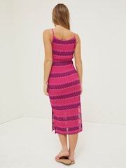 FatFace Pink Samantha Stripe Knitted Dress - Image 2 of 7