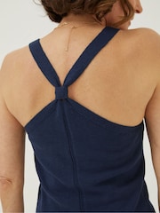 FatFace Blue Harriet Knitted Halter Cami Top - Image 4 of 5