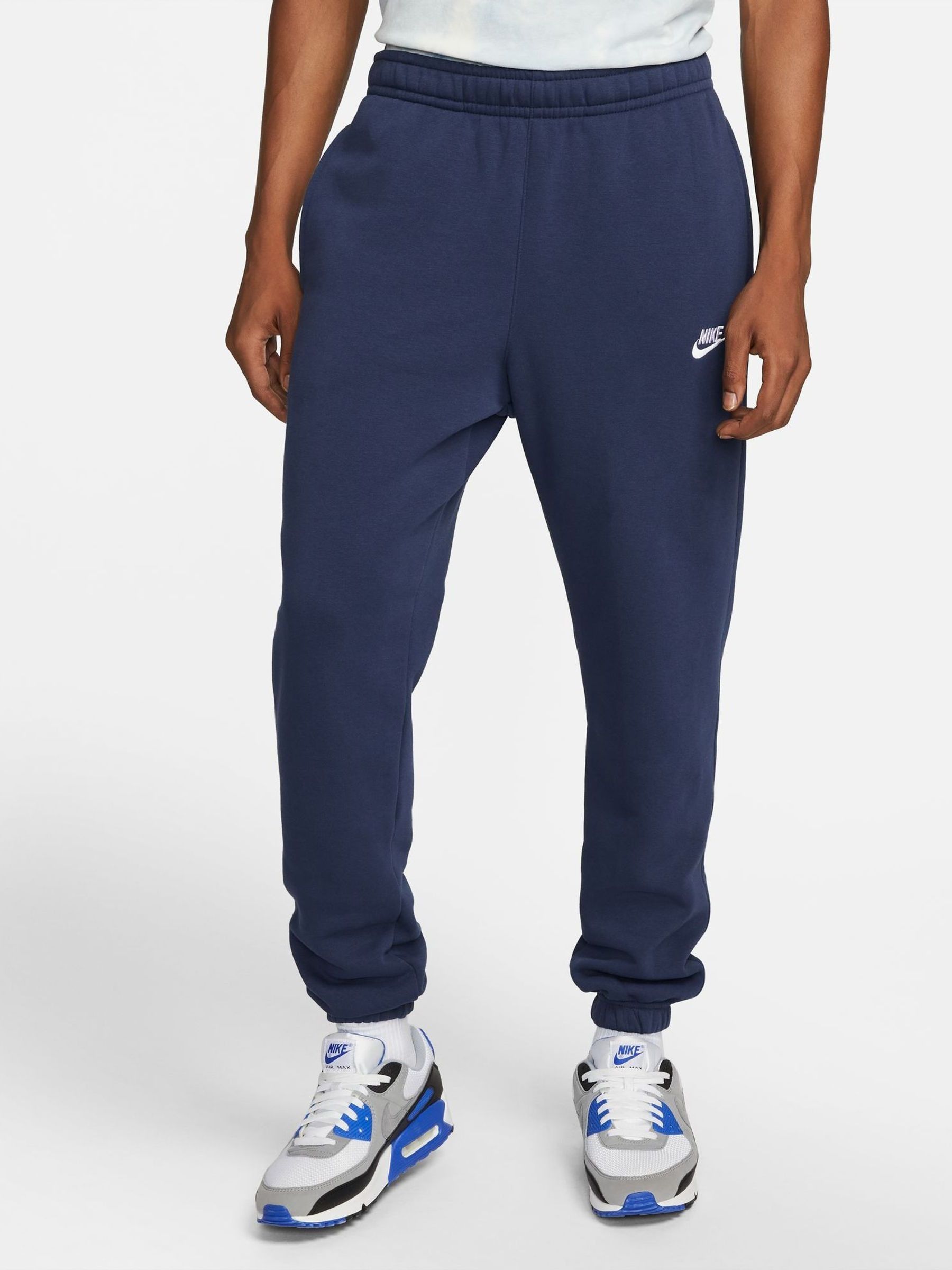 Buy Nike Navy Club Cuffed Joggers from Next Luxembourg