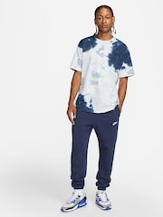 Nike Navy Club Cuffed Joggers - Image 3 of 15