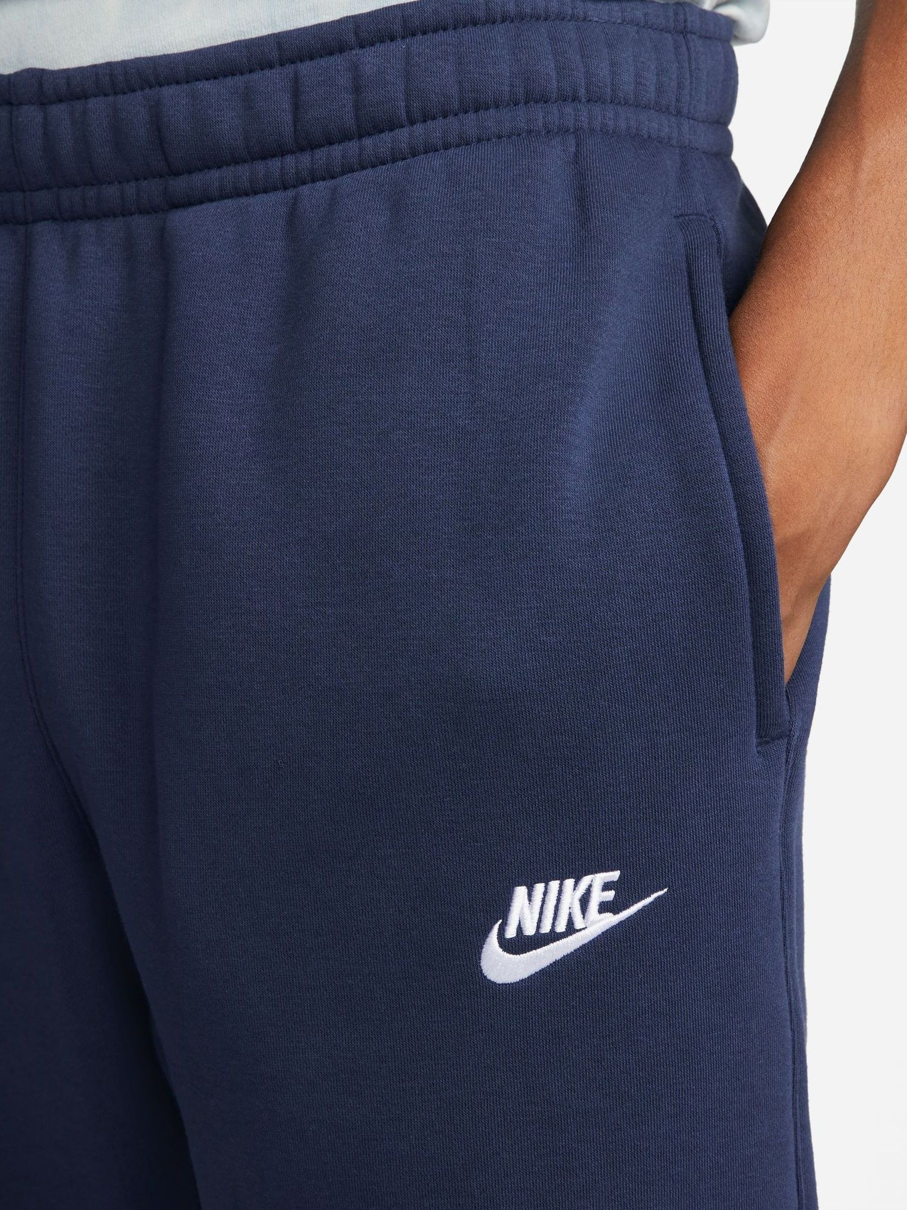 Nike cuffed club jogger in navy discount