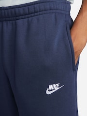 Nike Navy Club Cuffed Joggers - Image 7 of 15