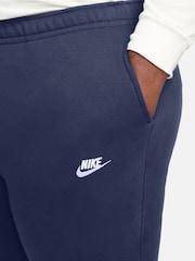 Nike Navy Club Cuffed Joggers - Image 9 of 15