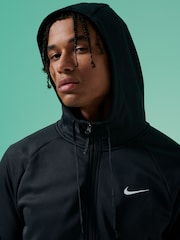 Nike Black Therma-FIT Zip Up Training Hoodie - Image 10 of 18