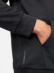 Nike Black Therma-FIT Zip Up Training Hoodie - Image 18 of 18