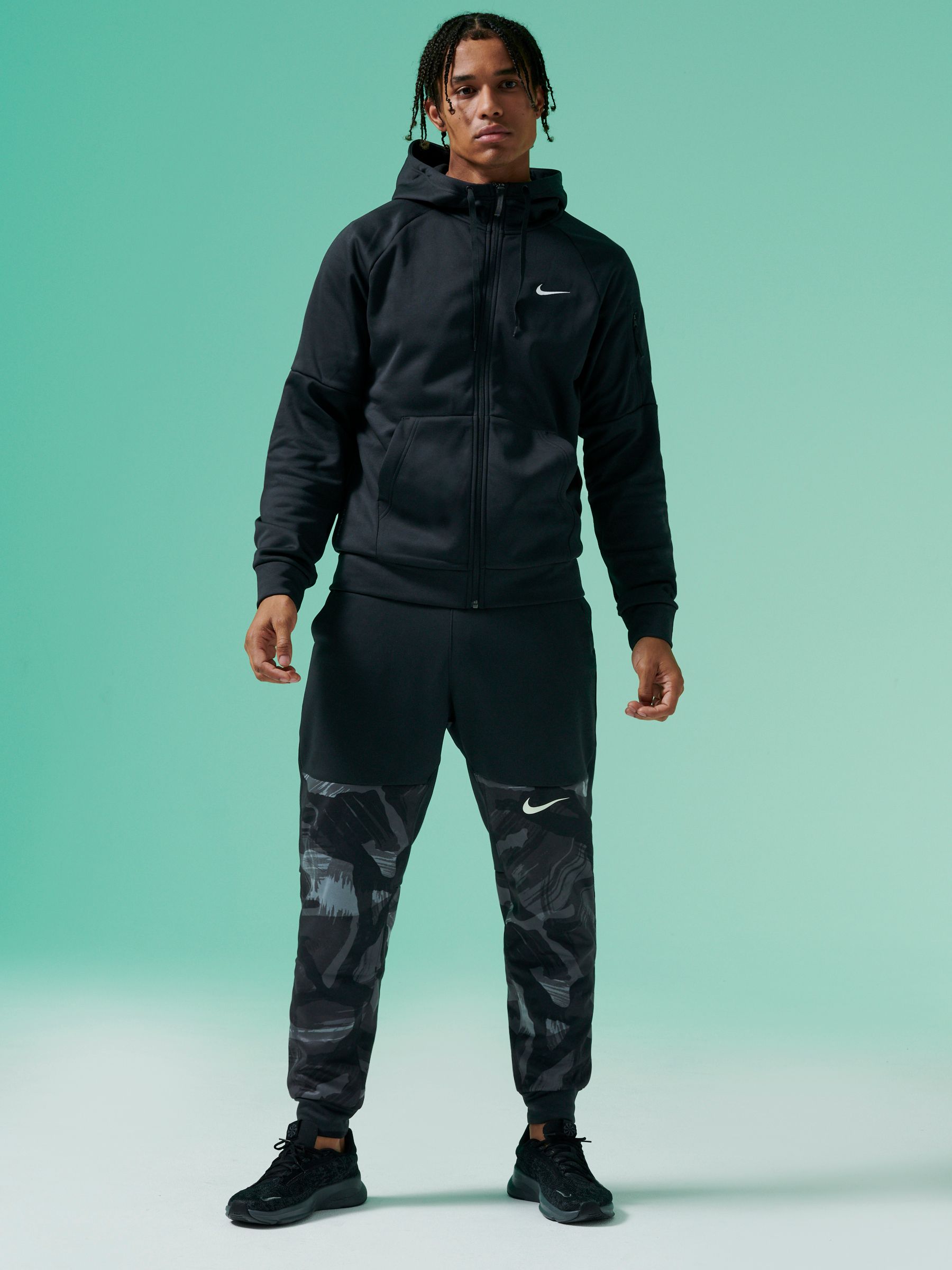 Buy Nike Black Therma-FIT Zip Up Training Hoodie from Next Ireland