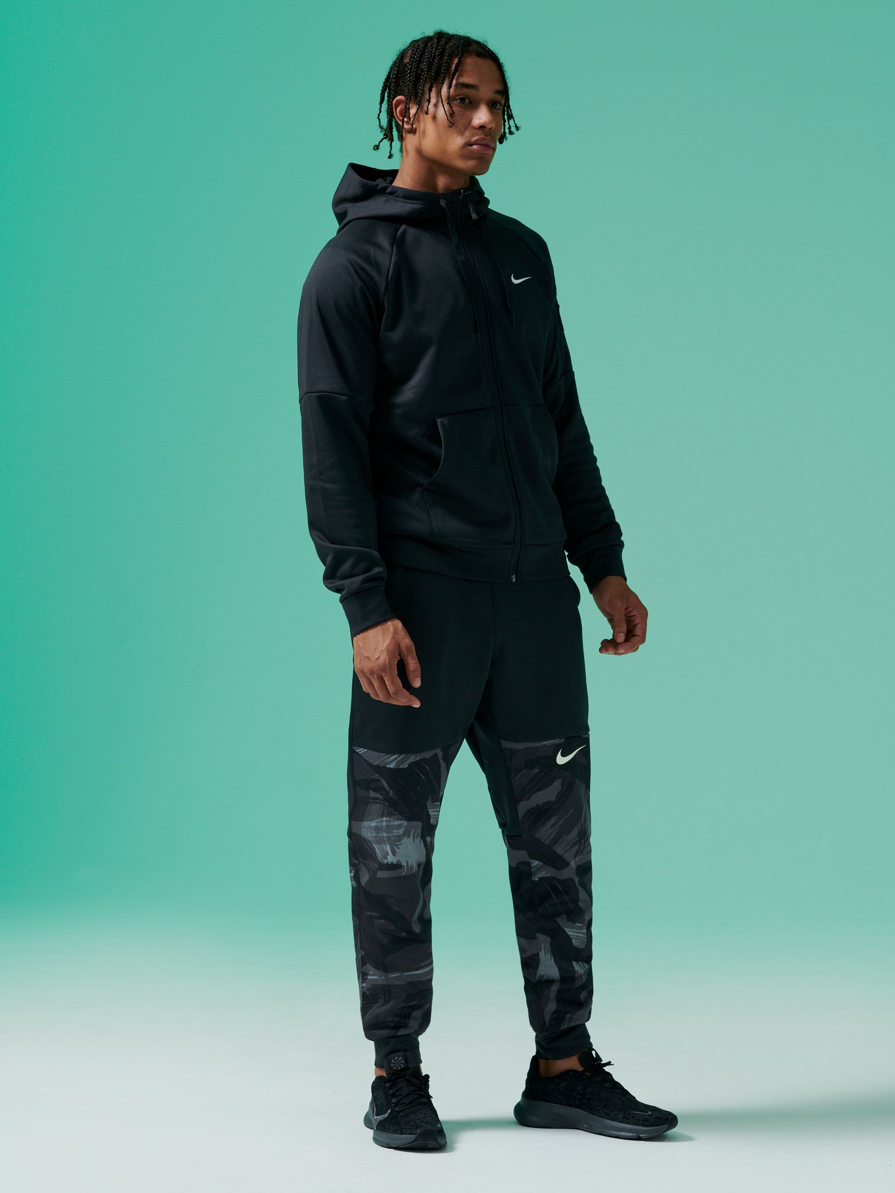 Buy Nike Black Therma FIT Zip Up Training Hoodie from Next Luxembourg
