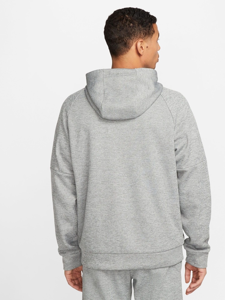 Temno siva - Kapucar z zadrgo Nike Therma-FIT; Training Kapucar; jopa/pulover s kapuco - Slika 2 iz 11