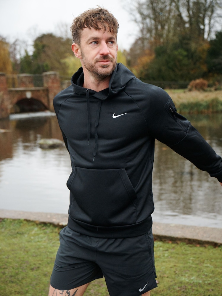 Черный - Nike Therma-FIT Pullover Training Hoodie - Image 1 of 16