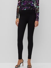 BOSS Black Estretch Slim Fit Leggings - Image 1 of 5