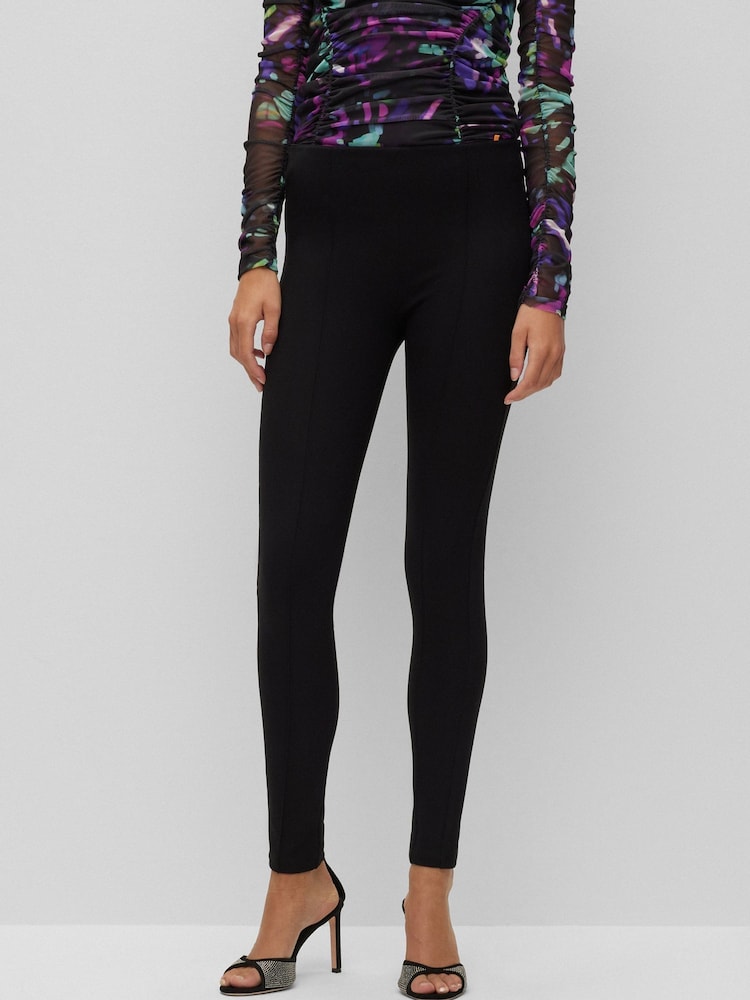 BOSS Black Estretch Slim Fit Leggings - Image 1 of 5