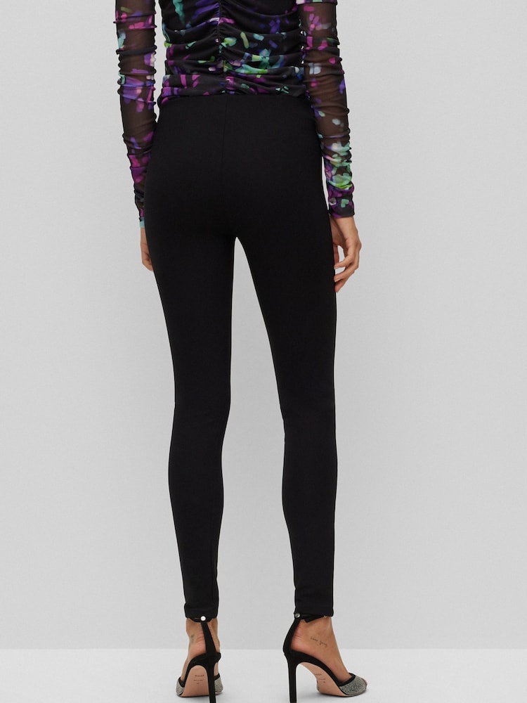 BOSS Black Estretch Slim Fit Leggings - Image 2 of 5