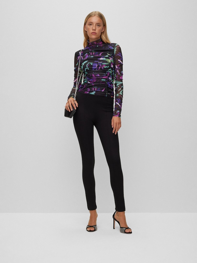 BOSS Black Estretch Slim Fit Leggings - Image 3 of 5