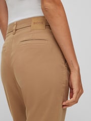 BOSS Natural Tachini Slim Fit Cigarette Trousers - Image 4 of 5