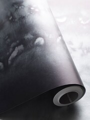 Clarke and Clarke Grey Disperse Silver 10.05M Wallpaper - Image 2 of 2