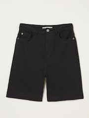 FatFace Black Darley Denim Shorts - Image 1 of 1
