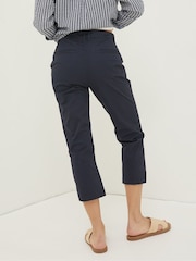 FatFace Blue Farnham Cropped Trousers - Image 2 of 5