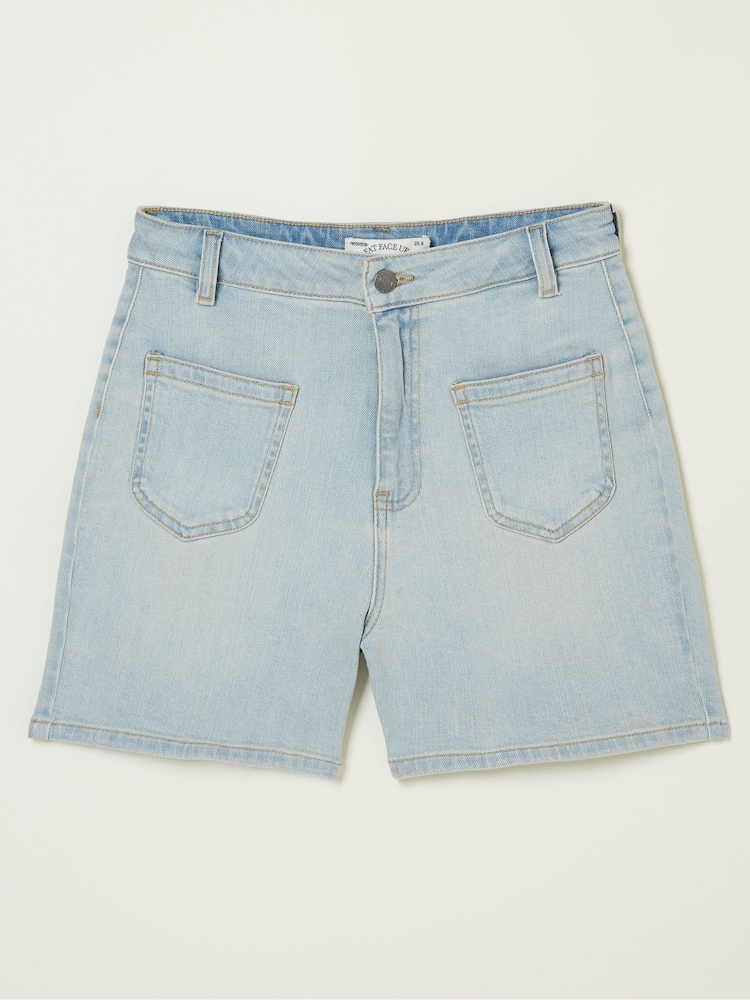 FatFace Blue Paige Denim Shorts - Image 5 of 5