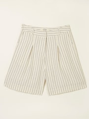 FatFace Deal Leinenshorts in A-Linie mit Streifen - Bild 5 von 5