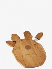 Wood Christmas Woodland Animals Cheeseboard with Knives - Image 4 of 5