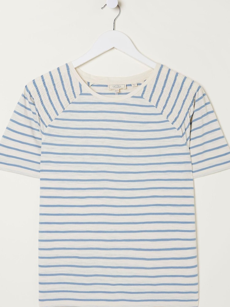 FatFace Blue Skylar Stripe Top - Image 4 of 4