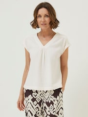 FatFace Natural Sadie Blouse - Image 1 of 4
