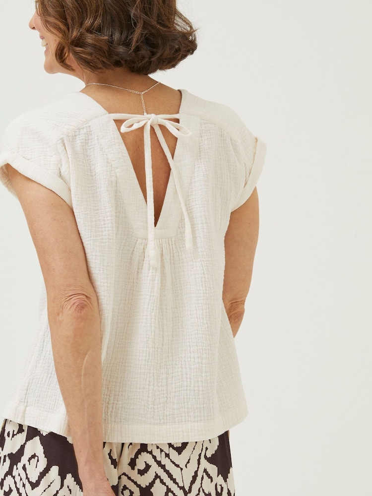 FatFace Natural Sadie Blouse - Image 2 of 4
