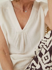 FatFace Natural Sadie Blouse - Image 4 of 4
