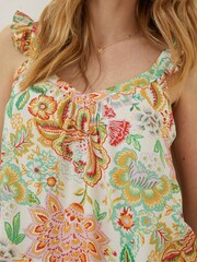 FatFace Natural Chase Paradise Floral Cami - Image 4 of 5