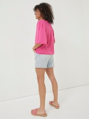 FatFace Pink V-Neck Angela Knitted Top - Image 5 of 8