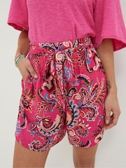 FatFace Pink Faye Festival Floral Shorts - Image 4 of 5