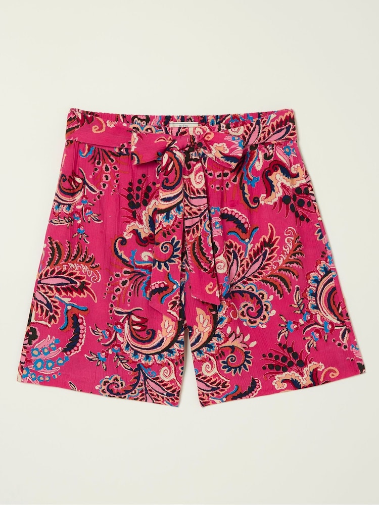 FatFace Pink Faye Festival Floral Shorts - Image 5 of 5