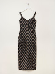 FatFace Black Woodblock Corey Linen Dress - Image 5 of 5