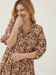 FatFace Brown Floral Scarlett Dress - Image 3 of 6