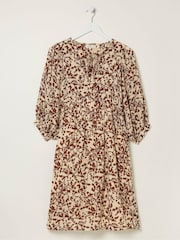FatFace Brown Floral Scarlett Dress - Image 6 of 6