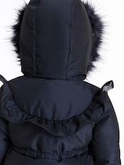 Baker by Ted Baker Shower Resistant Frill Parka - Image 5 of 10