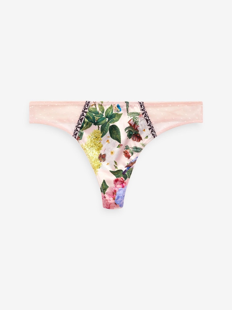 Bele tangice B by Ted Baker Roza Bird cvetlični Žensko spodnje perilo - Slika 2 iz 2