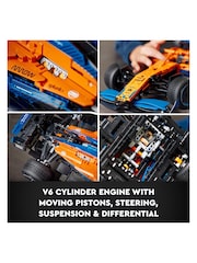 LEGO Technic McLaren Formula 1 2022 Race Car Model Set 42141 - Image 6 of 9