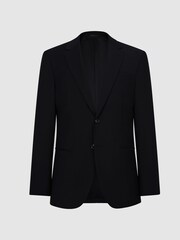 Reiss Black Hope Modern Fit Travel Blazer - Image 2 of 6