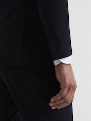 Reiss Black Hope Modern Fit Travel Blazer - Image 4 of 6