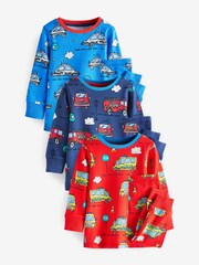 Rot/Blau/Rettungswagen - Kuschelpyjamas im 3er-Pack (9 M.–10 J.) - Bild 1 von 9